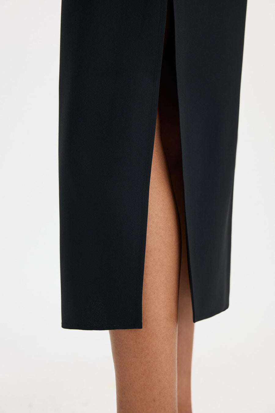 Naia Boatneck Dress Black - modellbilde