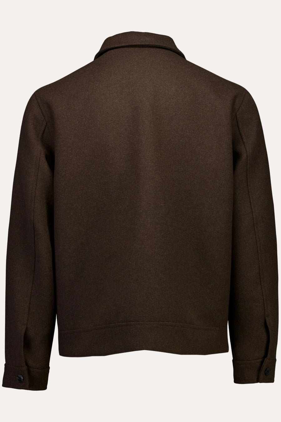 Lindbergh Wool Blend Jacket Dark Brown Melange - packshot bakfra