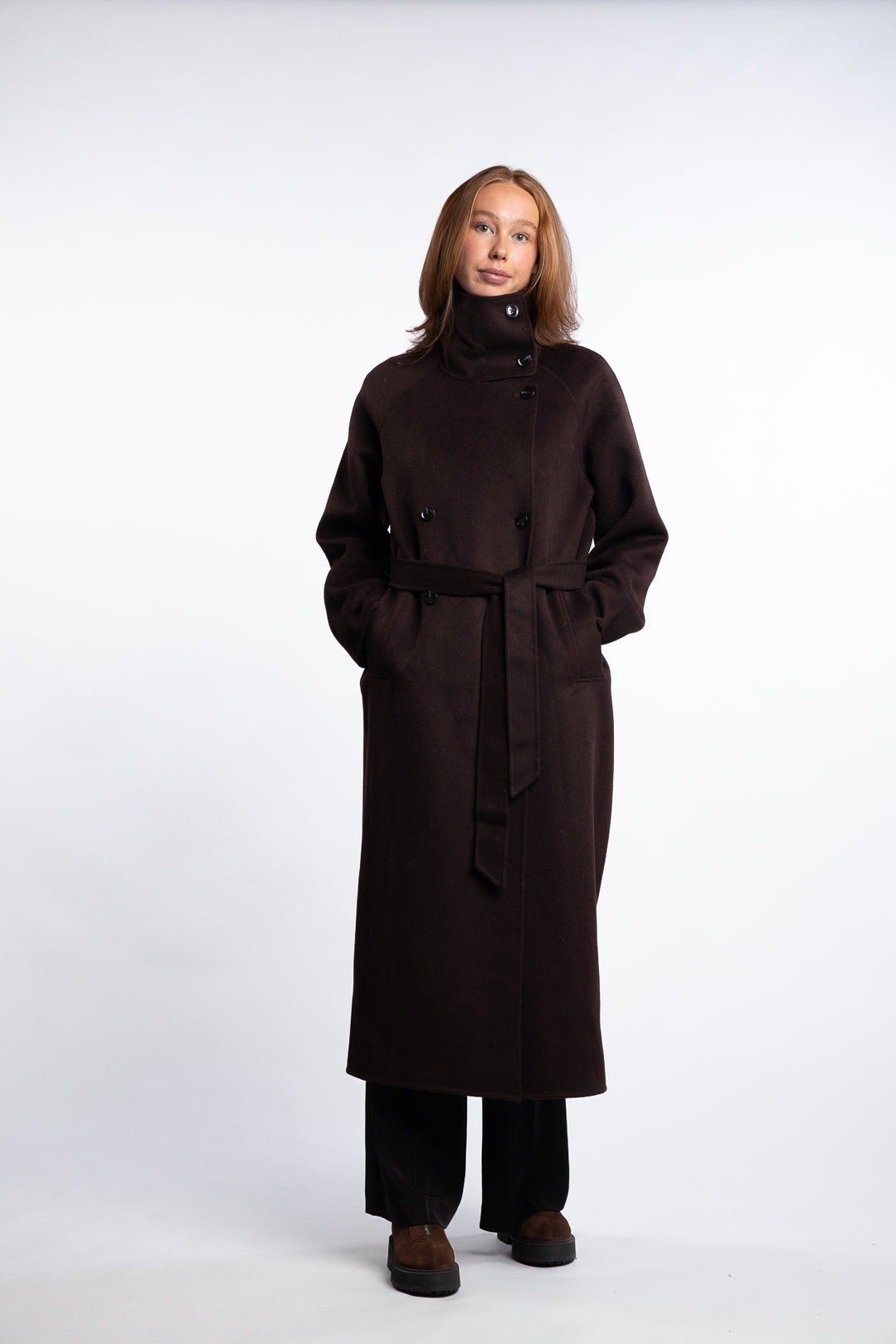 Sahanne Coat 15772 - Black Coffee