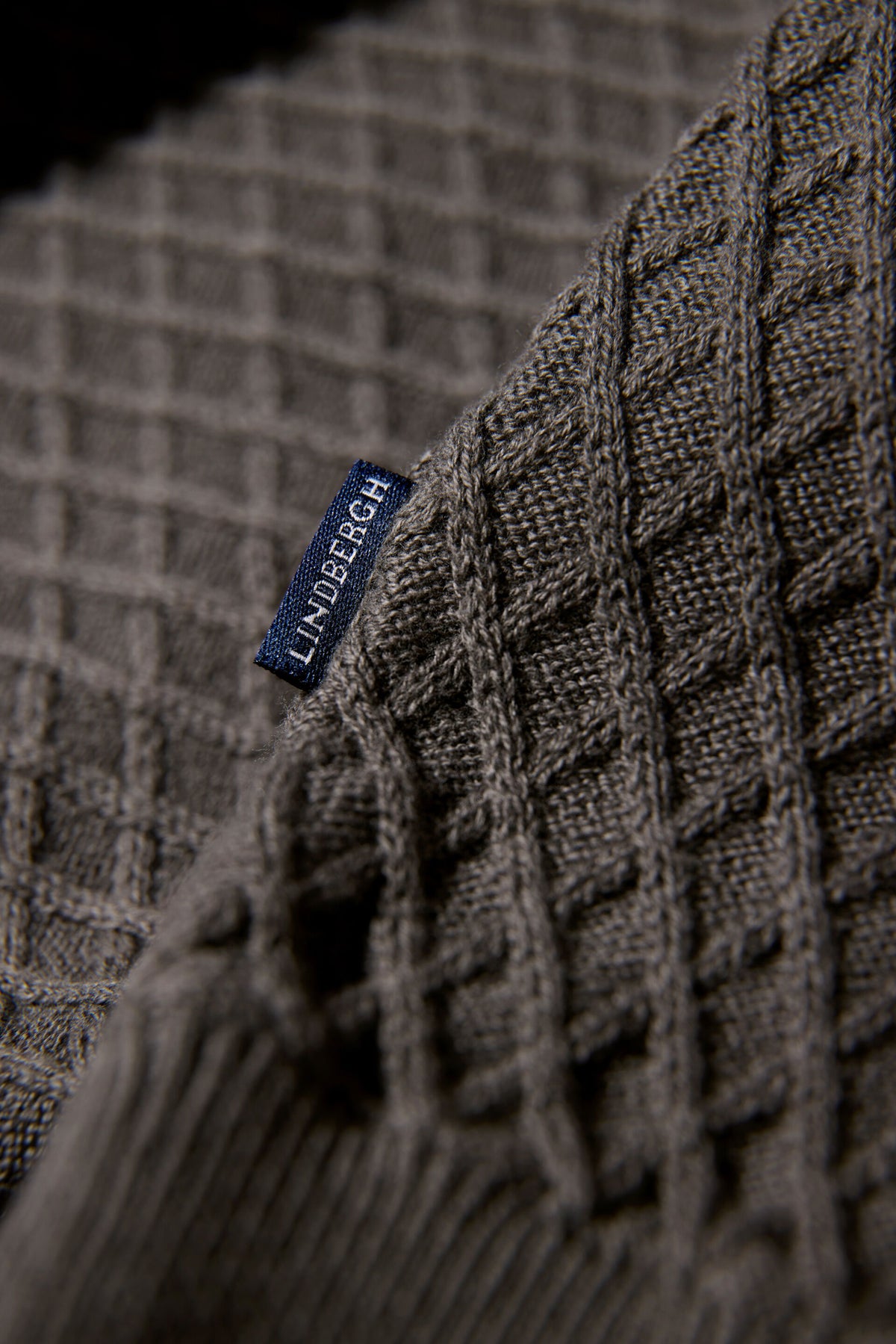 Cable Knit Jumper Dk Army