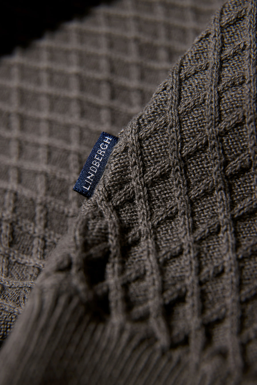 Cable Knit Jumper Dk Army