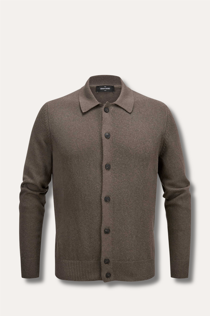 Cashmere/Cotton Cardigan Brown