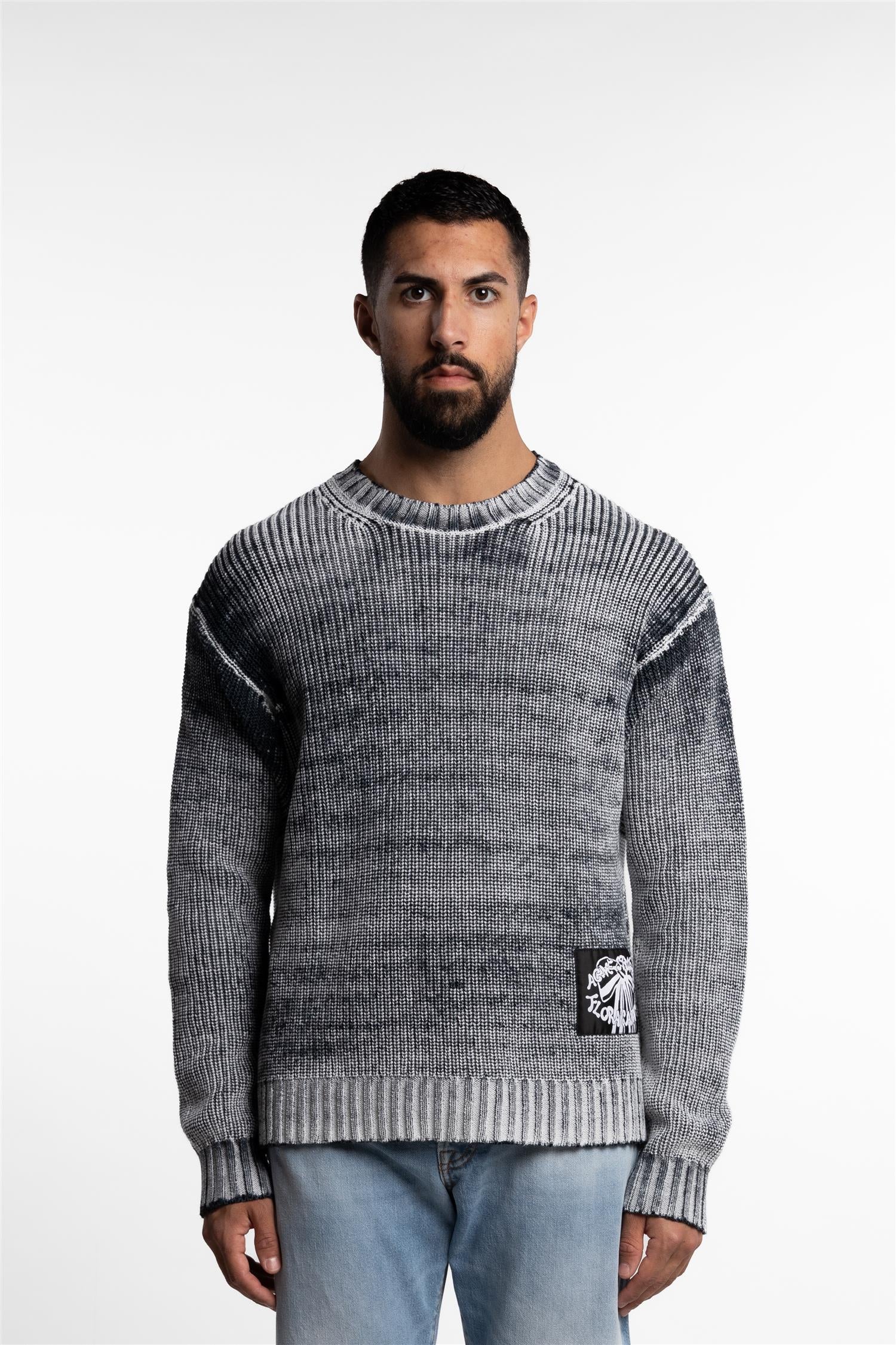 Genser fra Acne Studios | Crew Neck Jumper Black/White