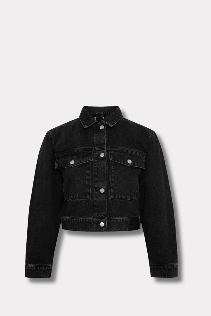 Box Jacket- Washed Black
