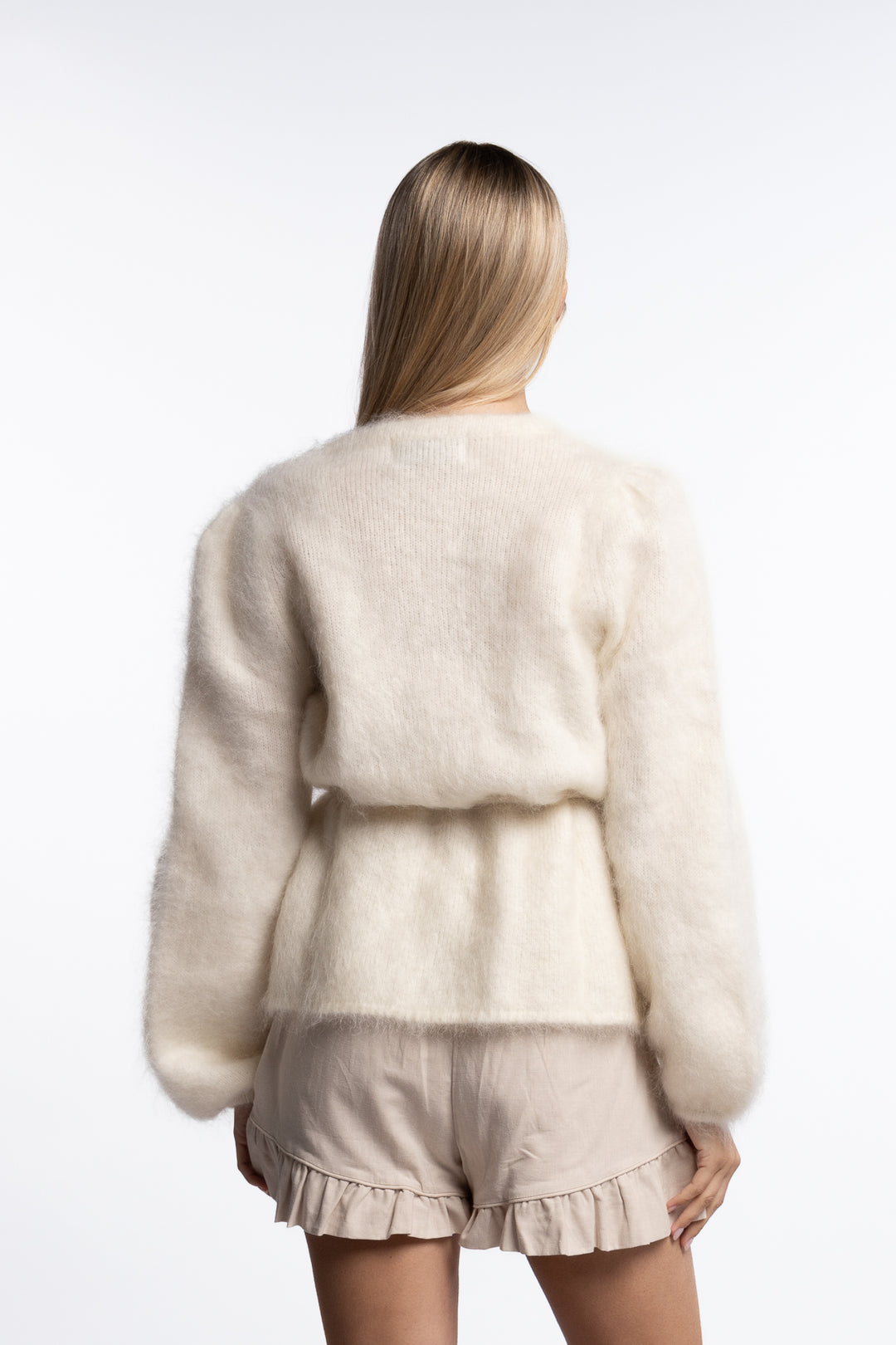 Fredrikke Chunky Cardigan- Bright White