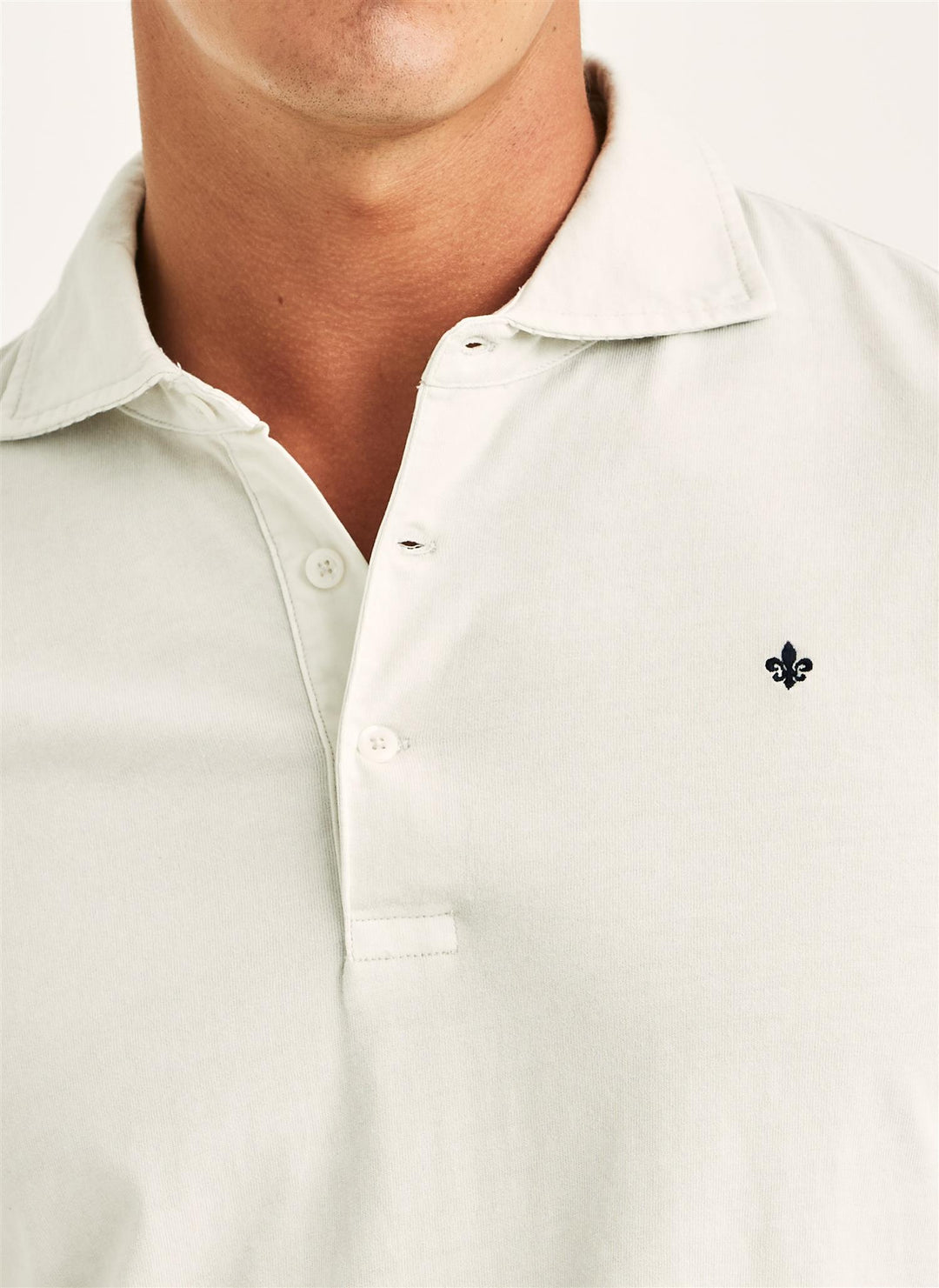 Harland LS Polo Shirt Off White
