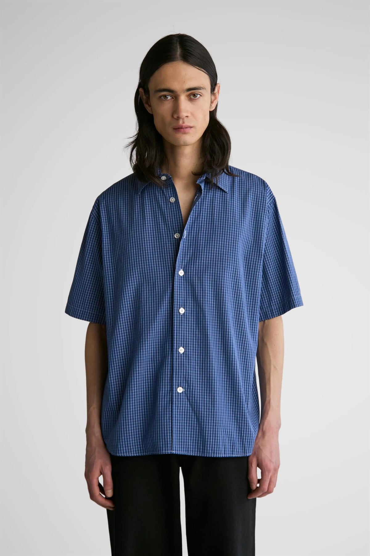 Brass Tee Blue Clerk Check
