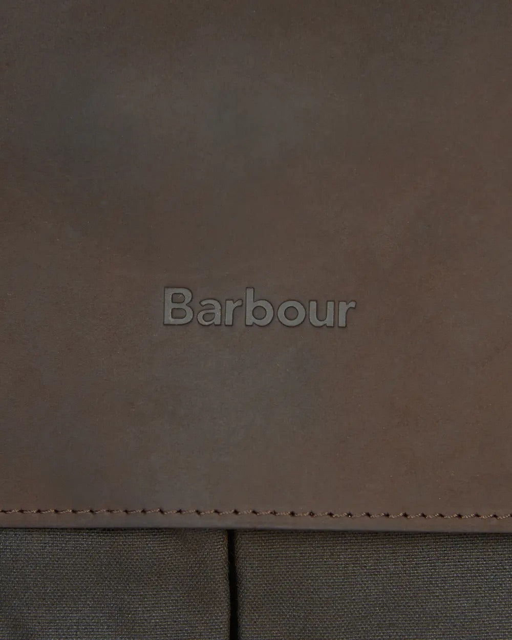 Waxed Leather Briefcase Olive