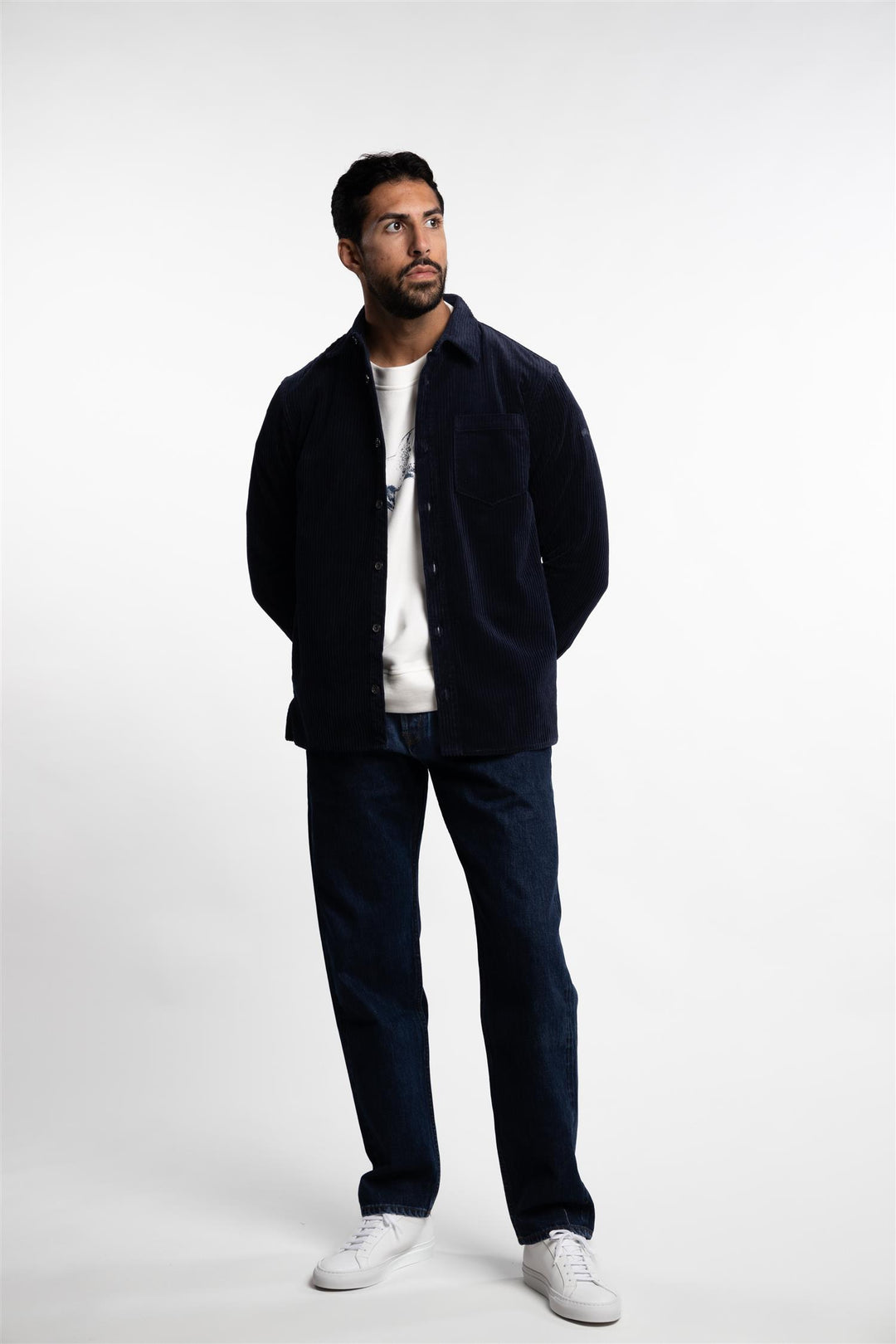 Corduroy Overshirt Navy