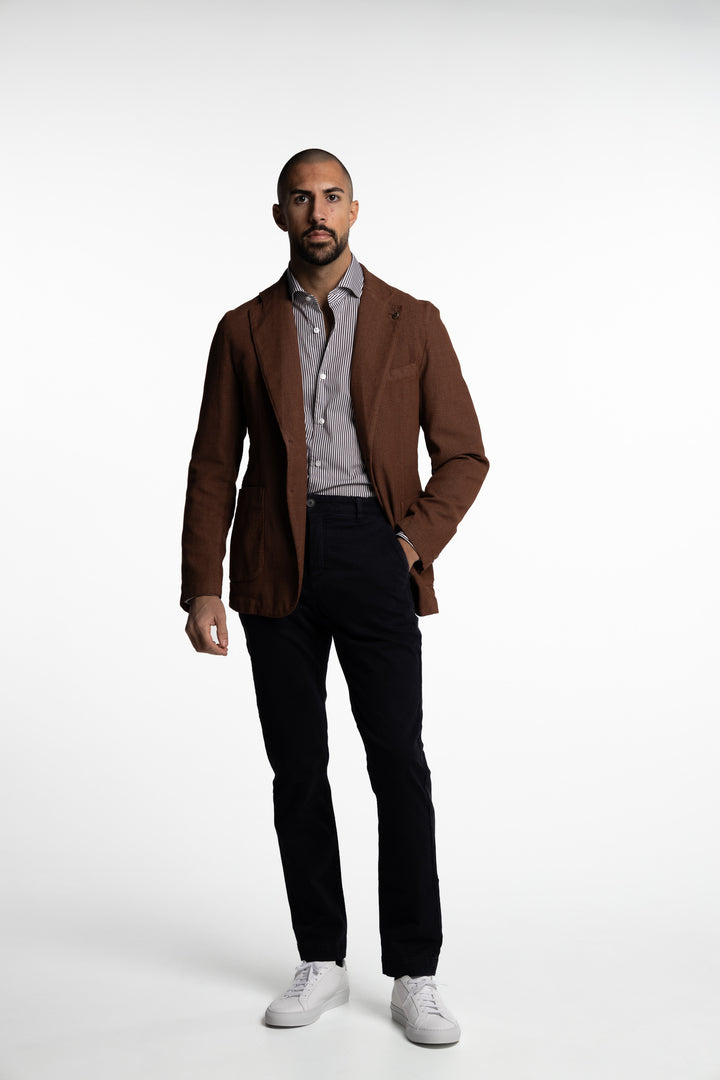 Vittorio Cotton Blazer Rust