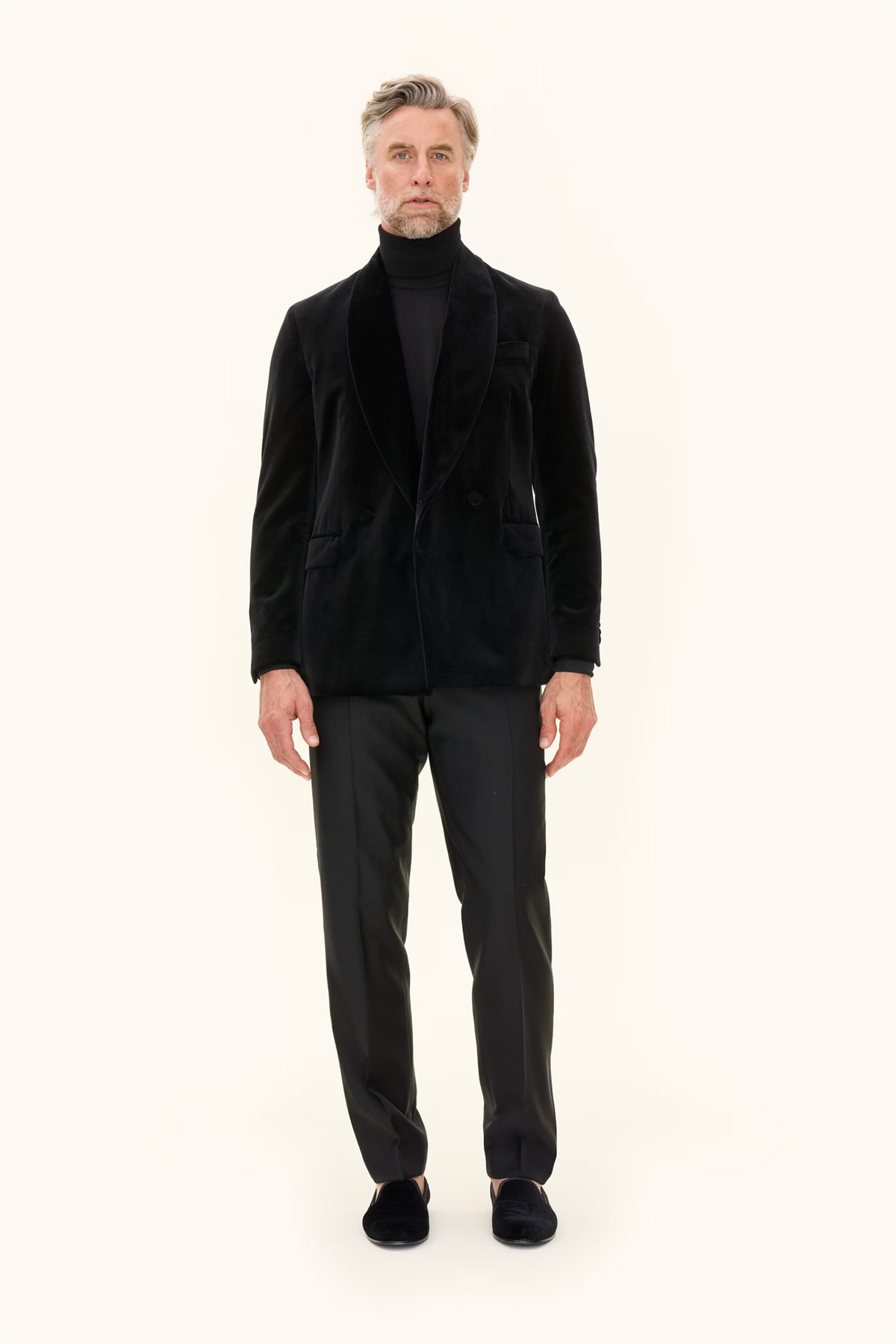 Fattore Tuxedo Blazer Velvet Black