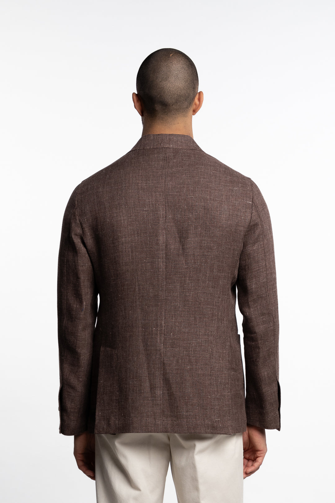 Wool/Linen Easywear Blazer Brown