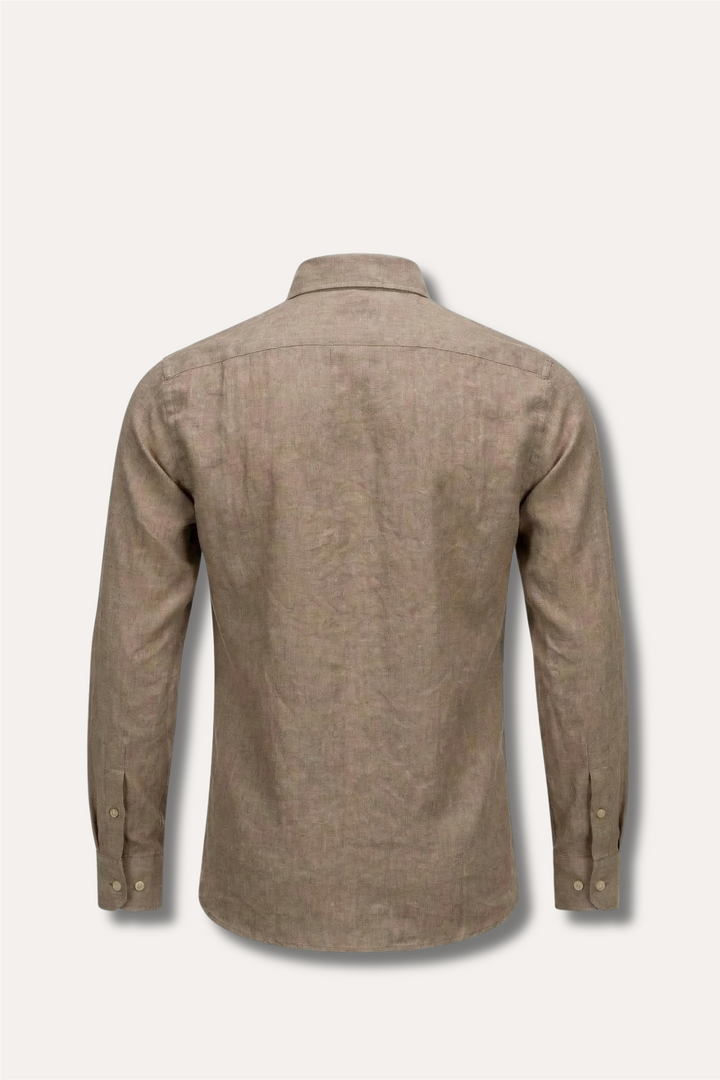 Linen Shirt Dark Beige