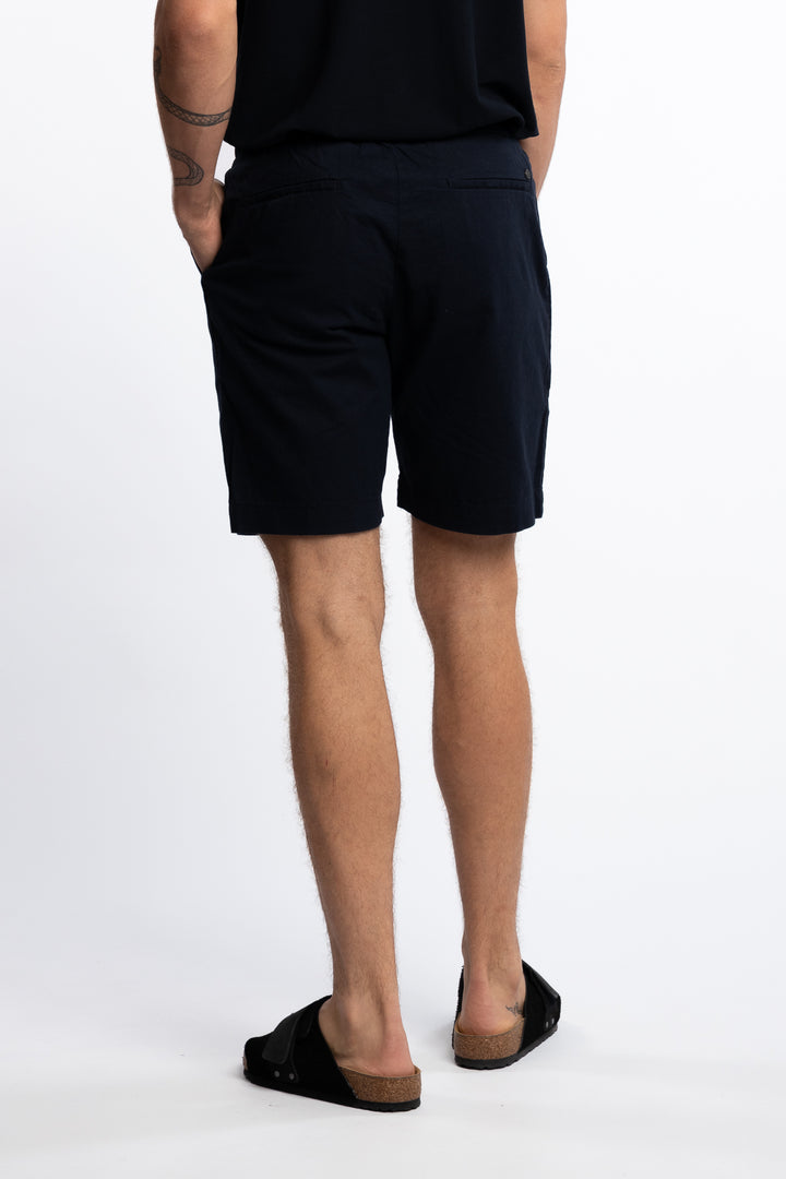 Barcelona Cotton/Linen Shorts Navy