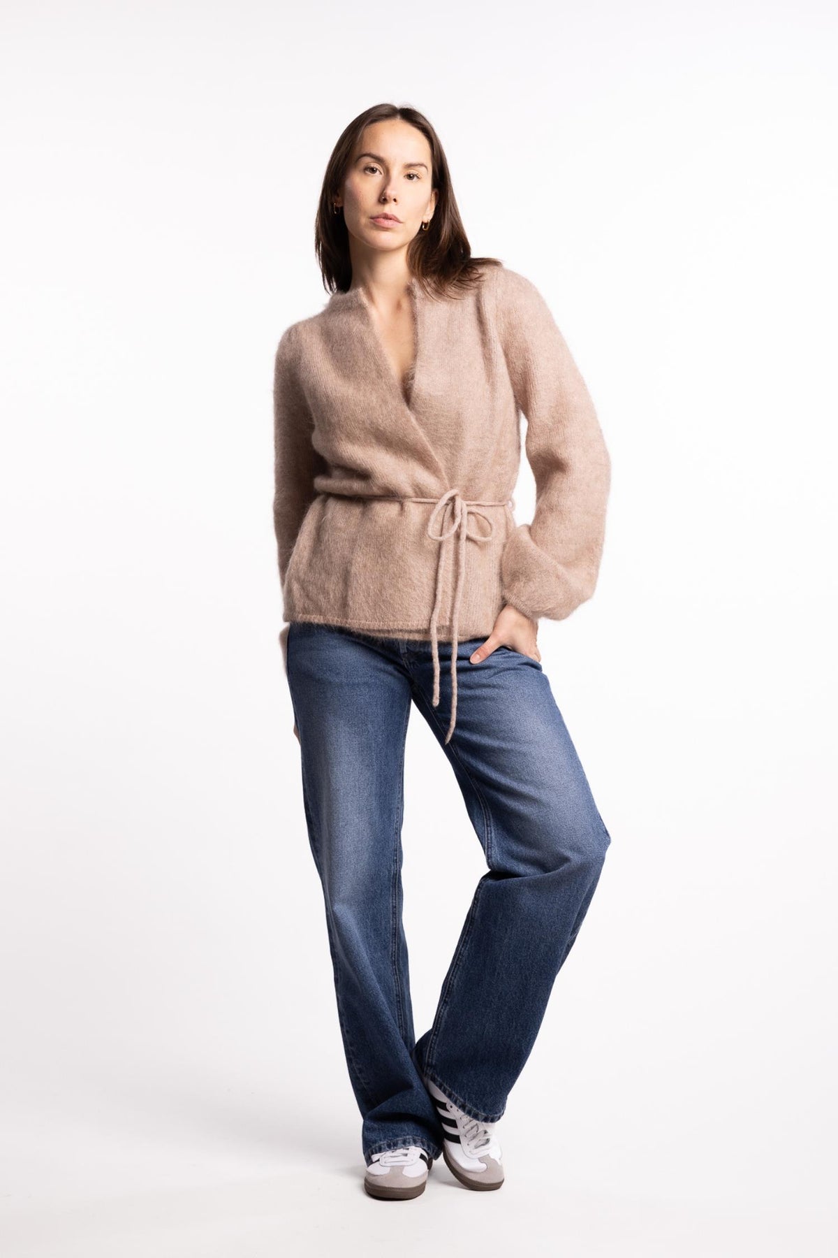 Fredrikke Chunky Cardigan- Hazel beige