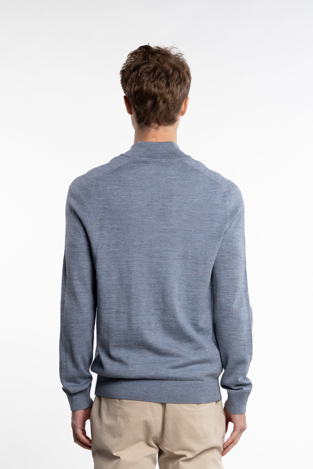 Merino John Zip Blue