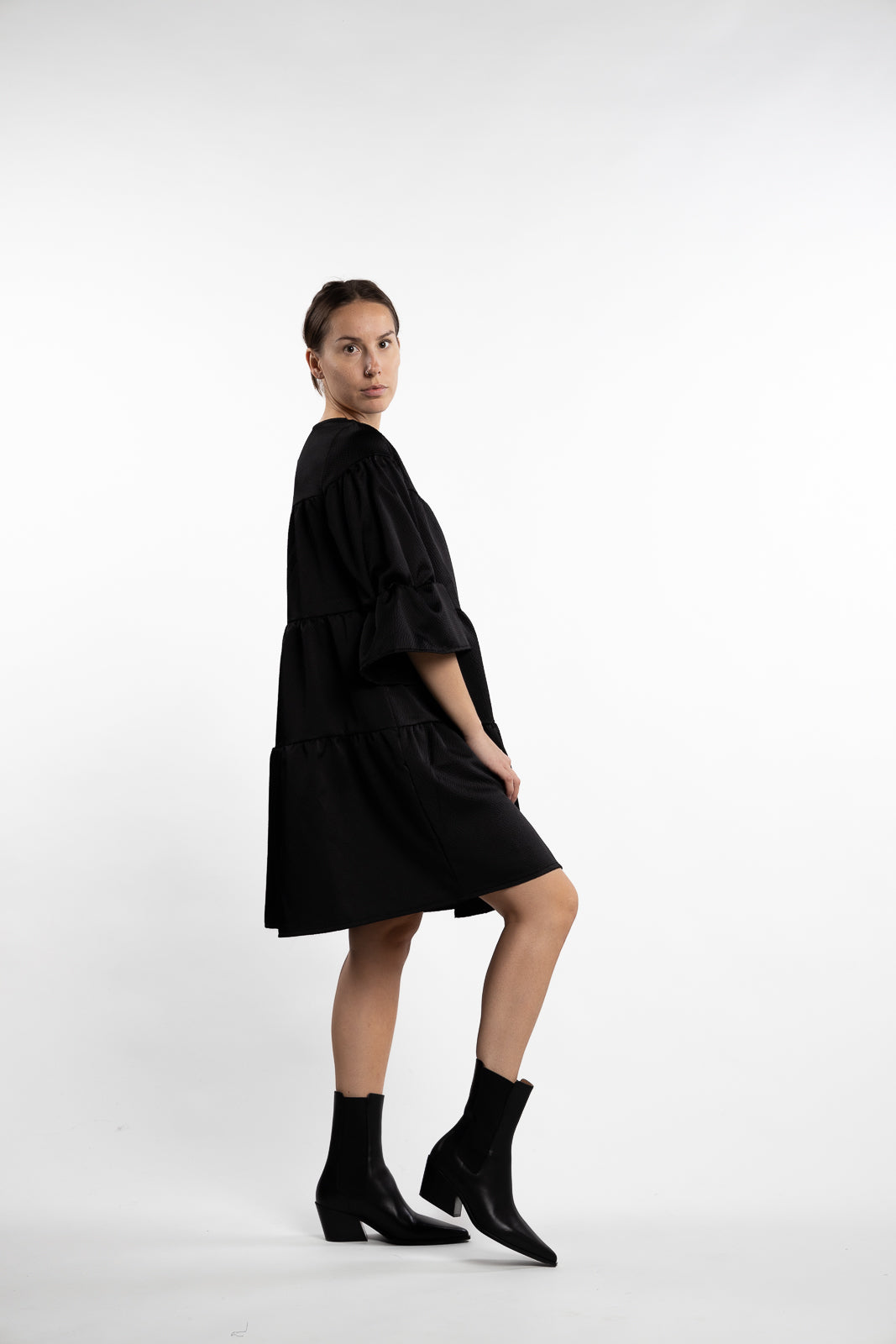 Vesta Dress- Black