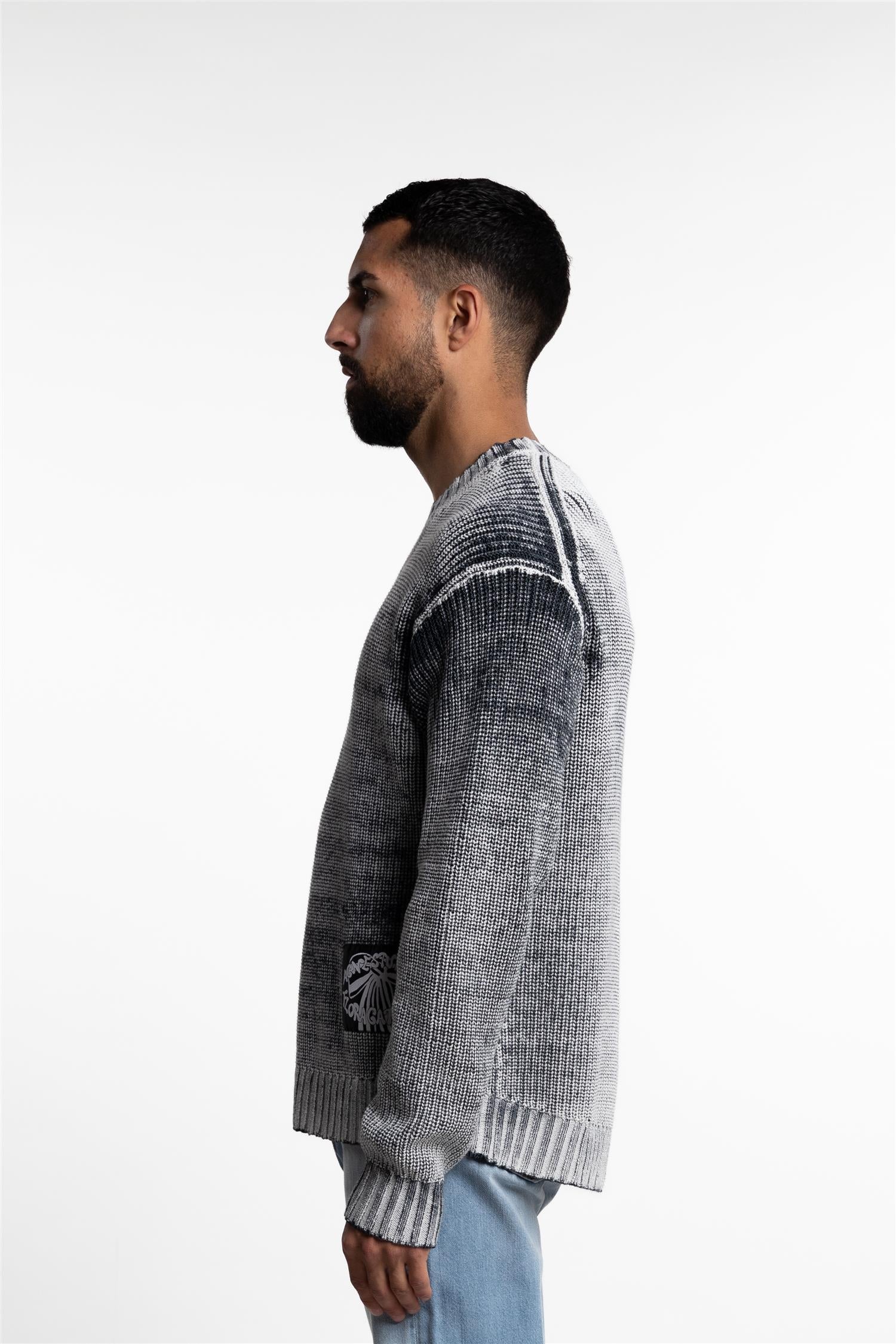 Genser fra Acne Studios | Crew Neck Jumper Black/White