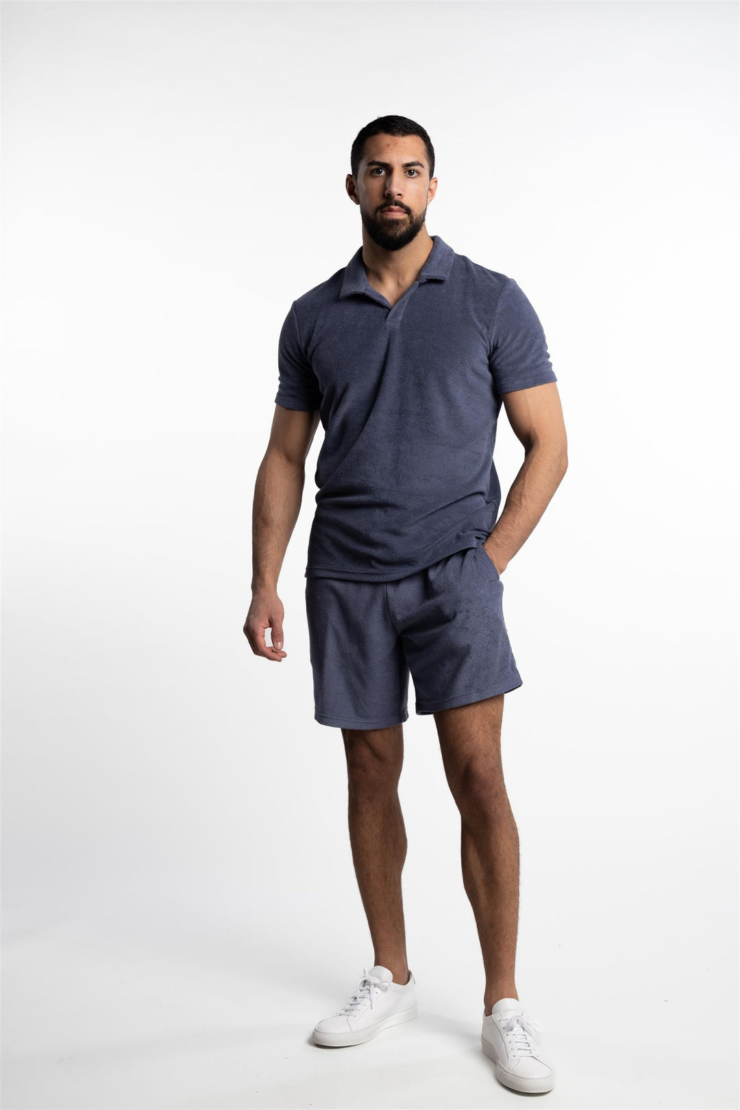 Riviera Terry Shorts Smokey Blue