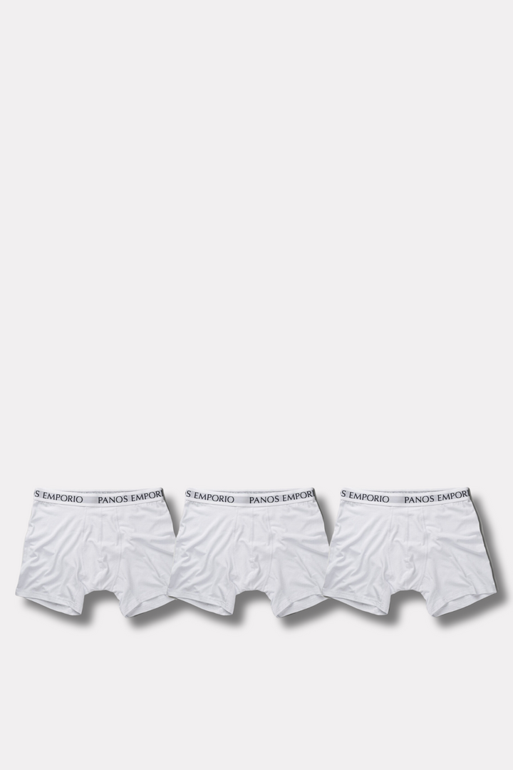 3pk Base Bamboo Boxer White