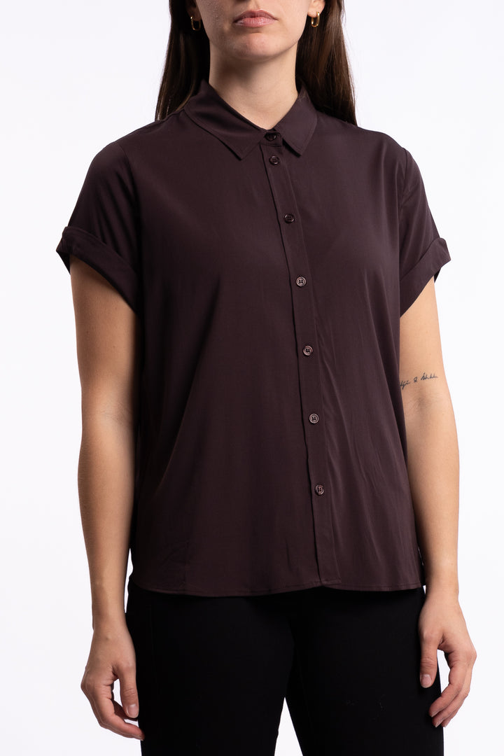 Majan SS Shirt 9942 - Black Coffee