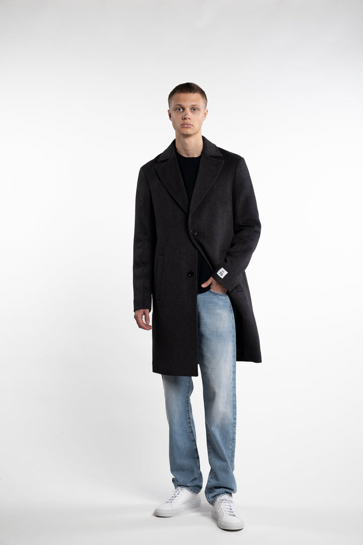 Cristano Coat Dark Grey Melange