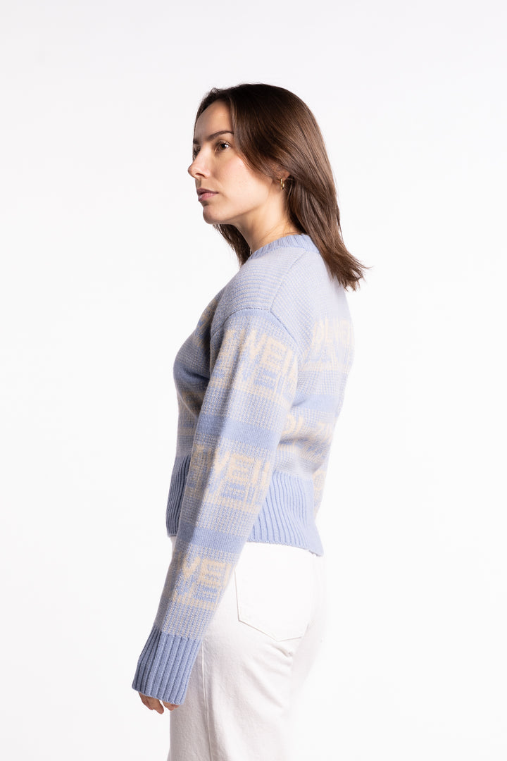 Ski Cropped Crew - Lt. Blue