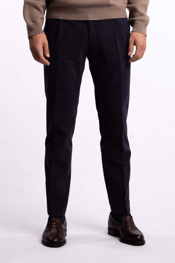 Parma Pant Brushed Cotton Navy