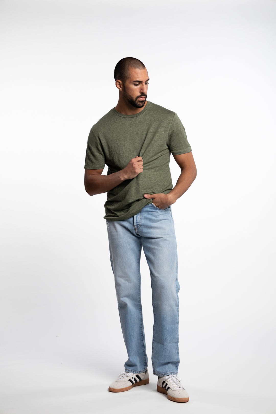 Coma Linen Tee Olivine