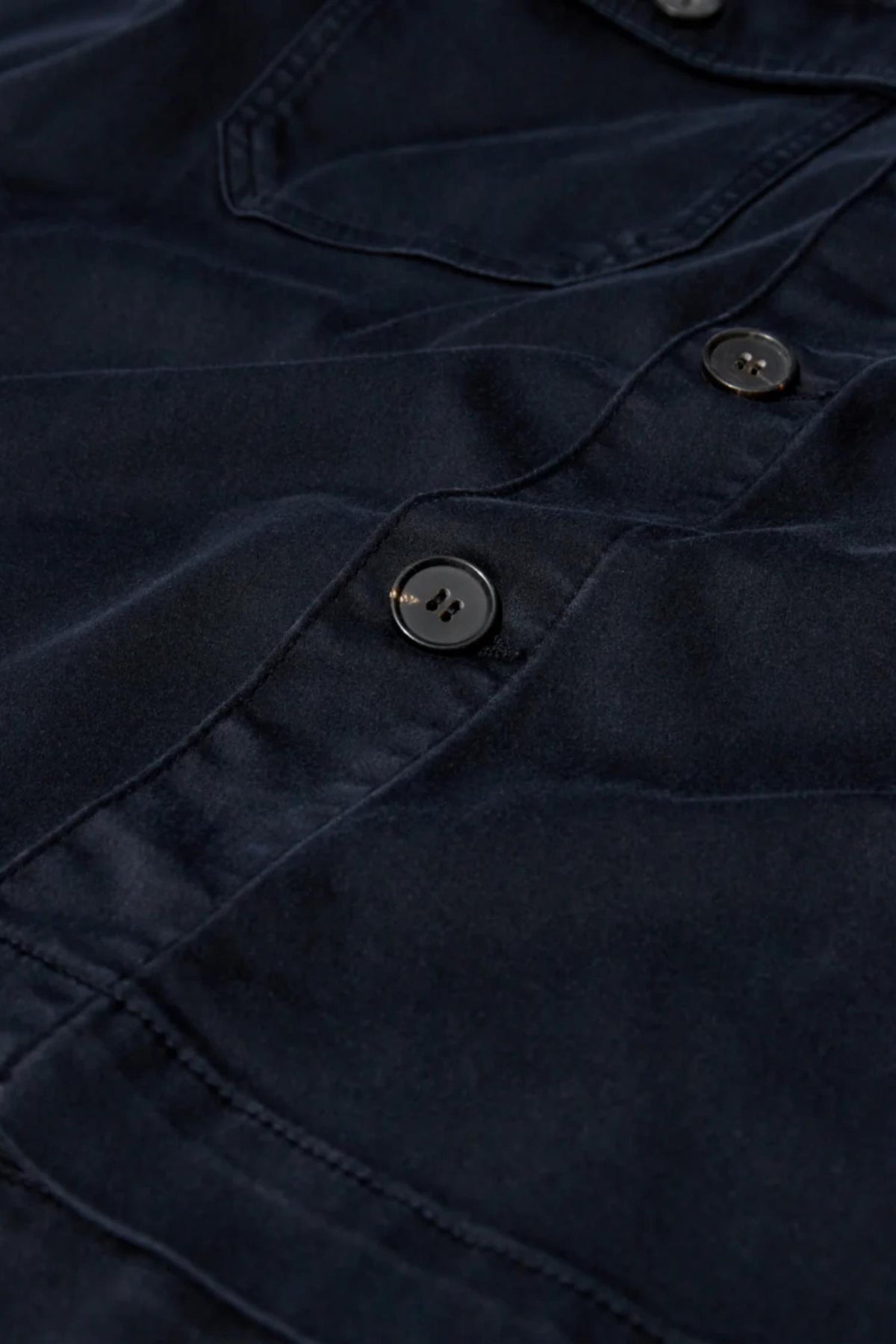 Matteo Soft Overshirt Navy