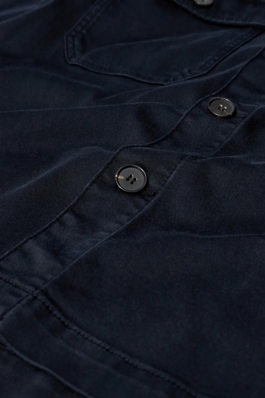 Matteo Soft Overshirt Navy