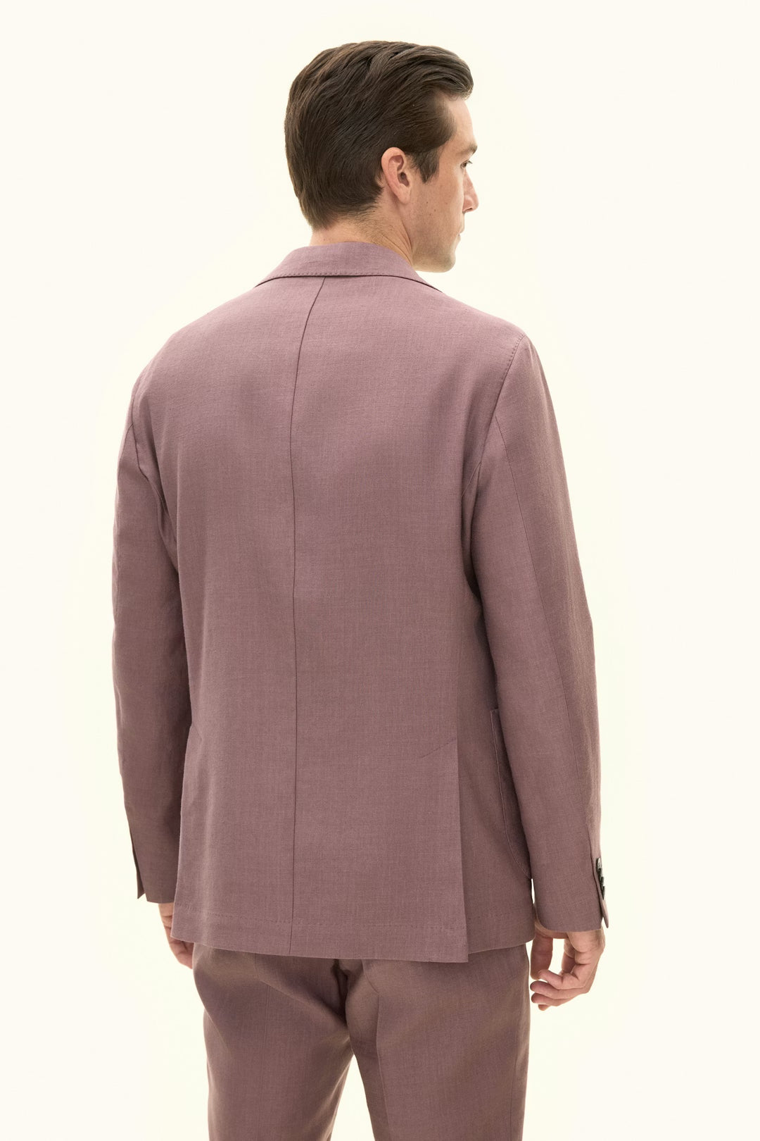 Ferry Patch Soft Linen Blazer Purple