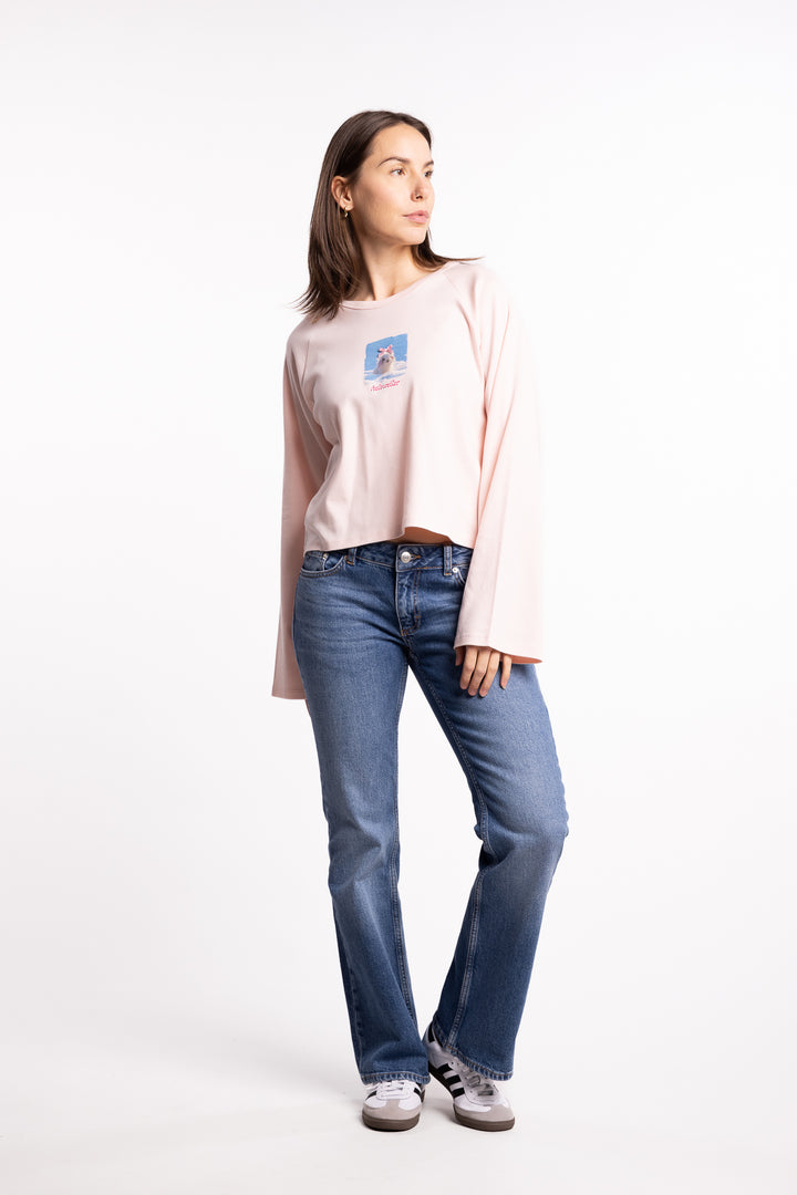 Kitty Long-Sleeve - Lt. Pink