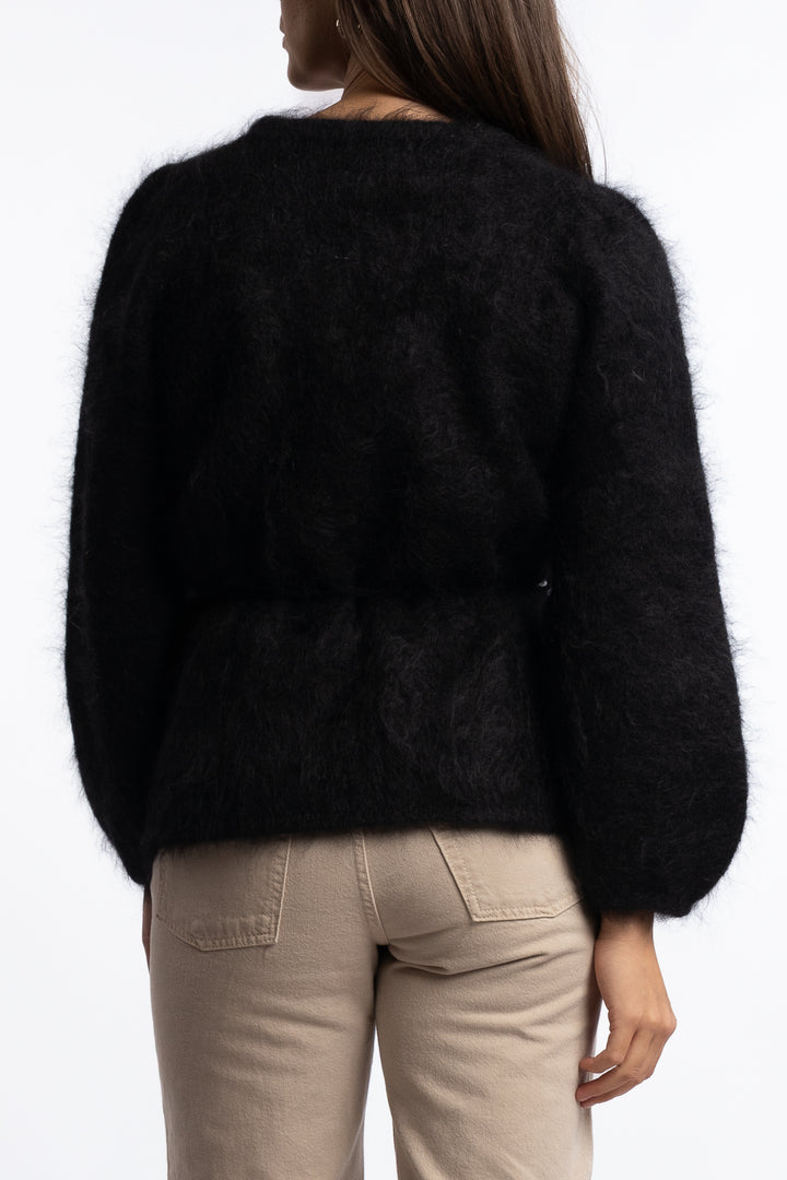Fredrikke Chunky Cardigan- Black