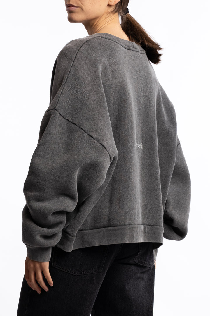 Sweater Logo Patch- Faded Black