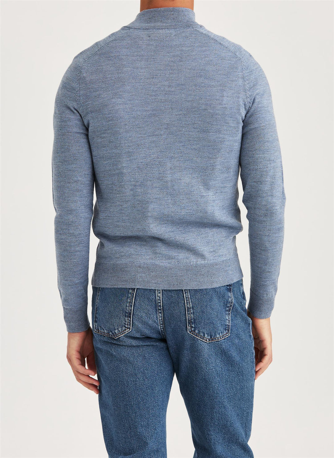 Merino John Zip Blue