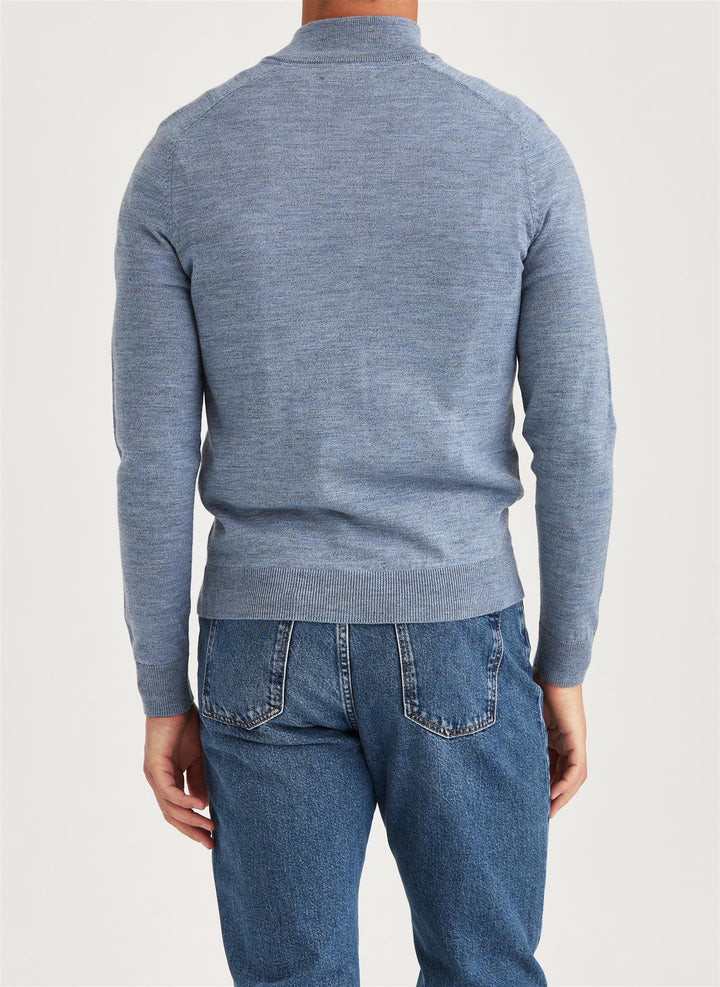 Merino John Zip Blue