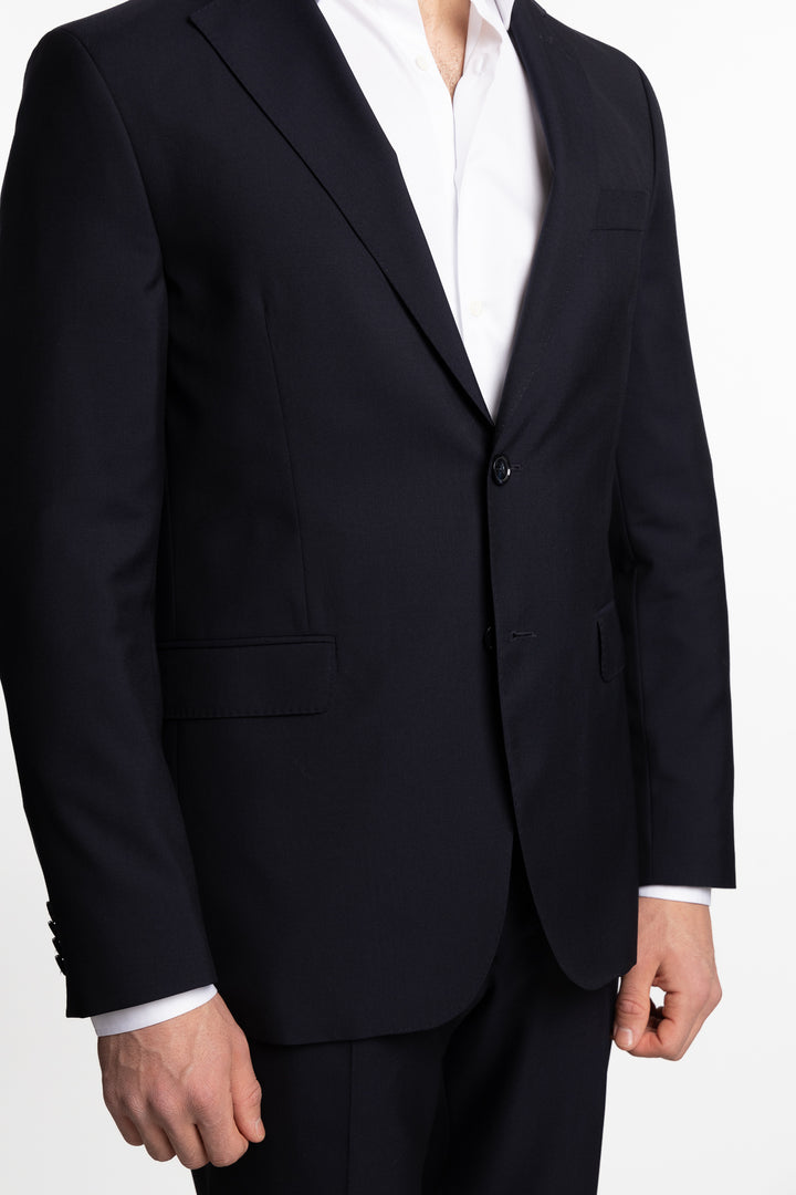 Edmund Slim Fit Wool Blazer Navy