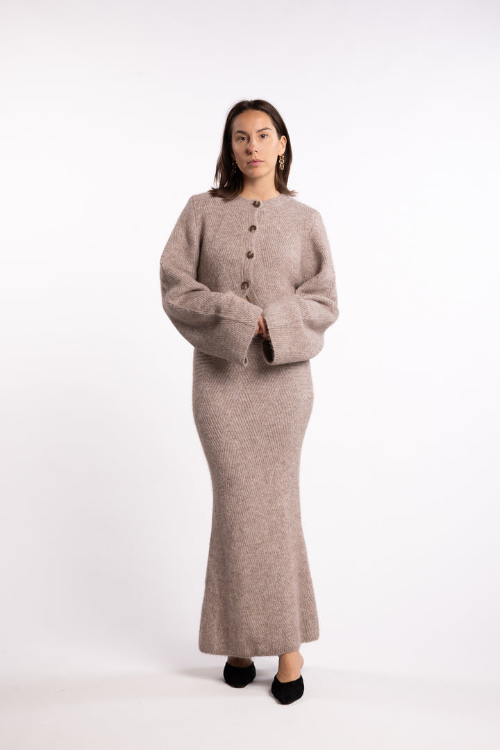 Cessole Cardigan- Greige
