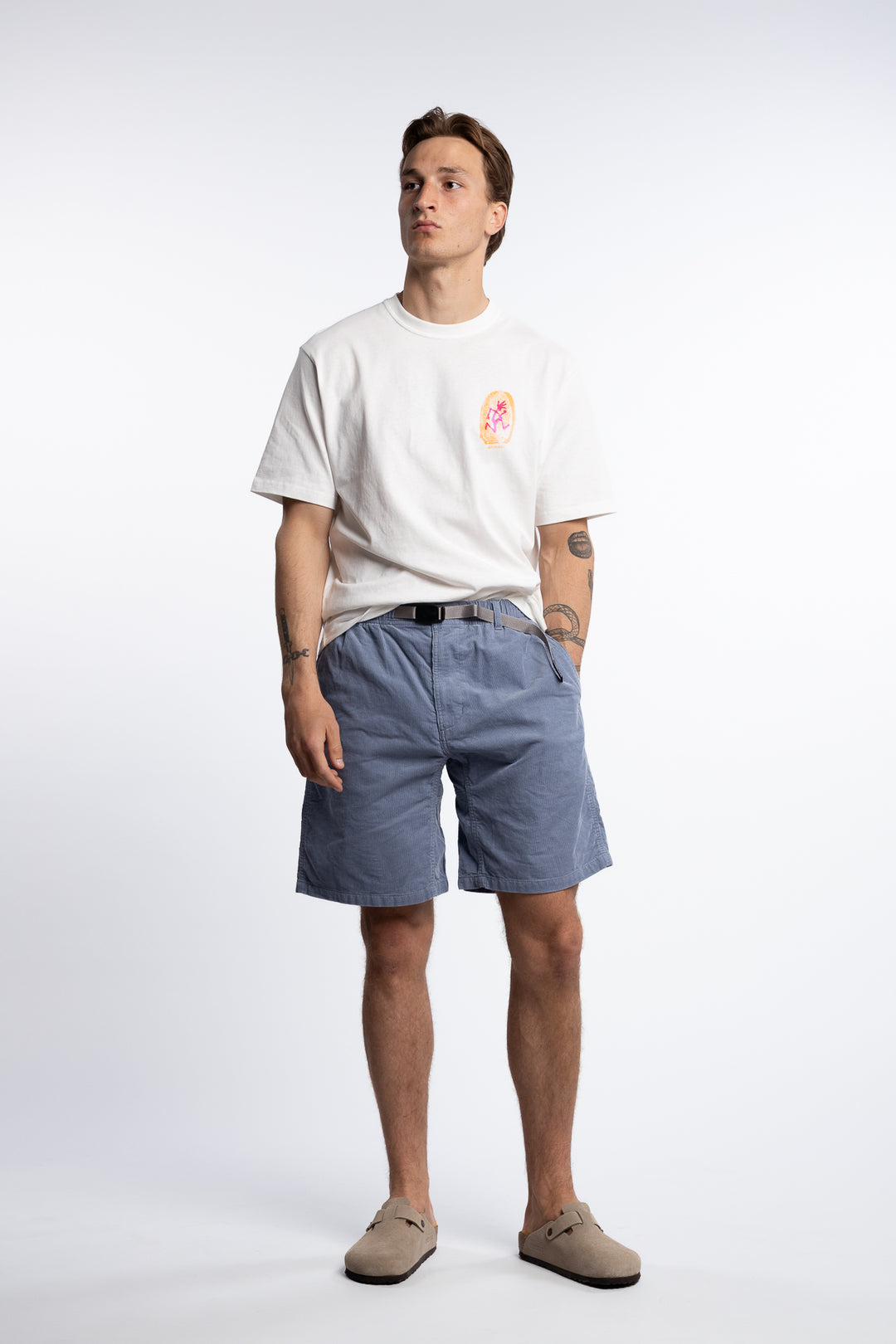 Corduroy G-Short Smoky Blue