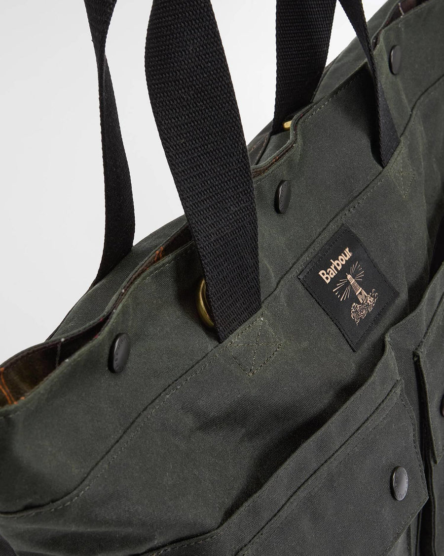 Field Wax Tote Bag Sage Classic
