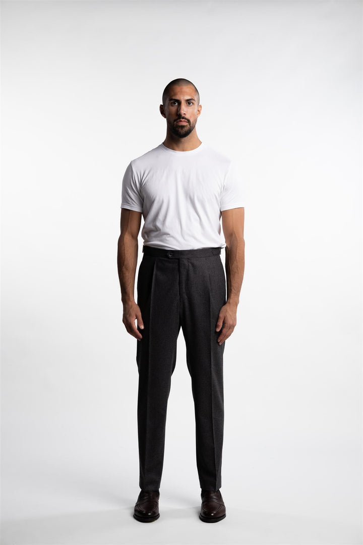 Prato Flannel Trousers Sting Grey