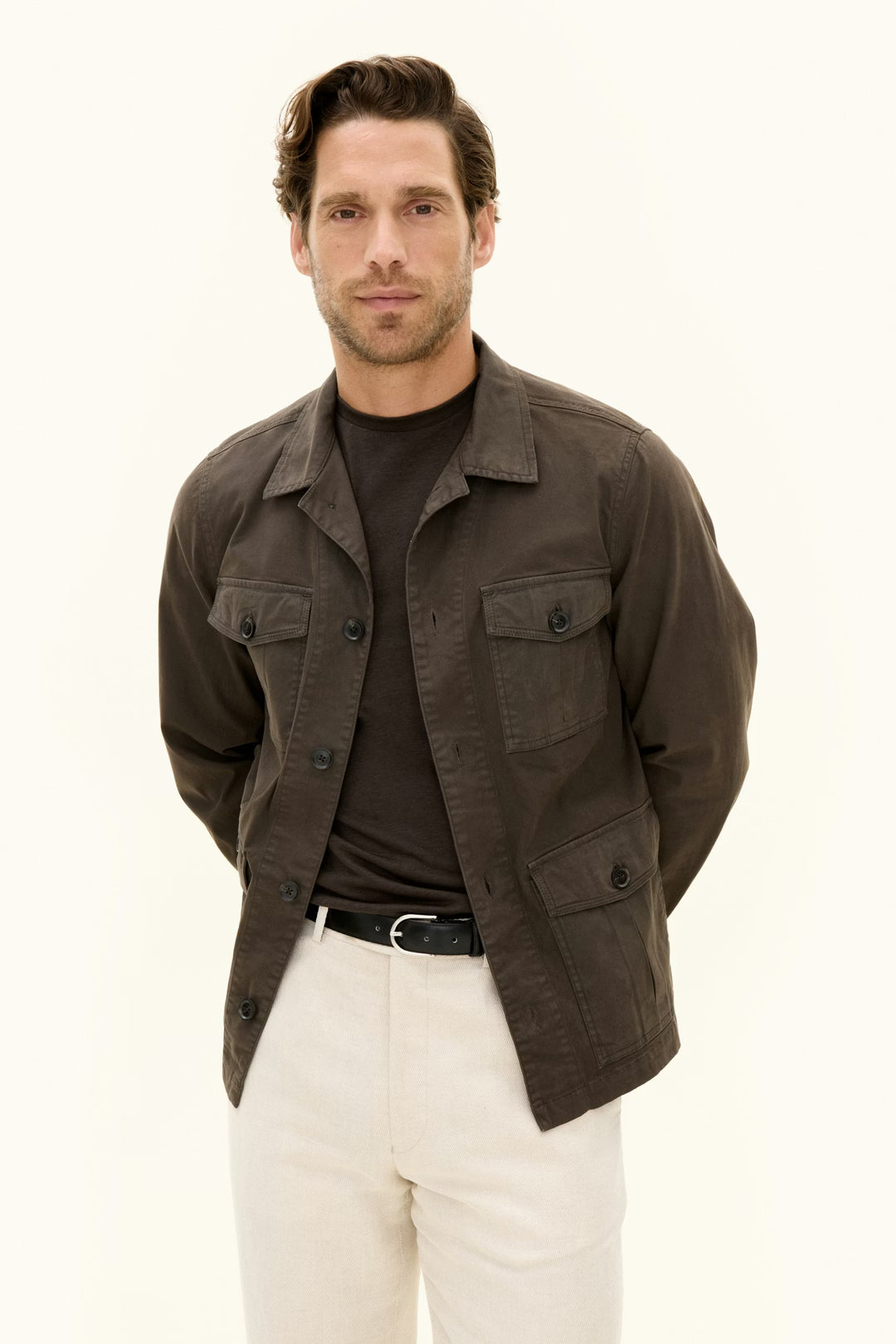 Safari Shirt Jacket Army Green