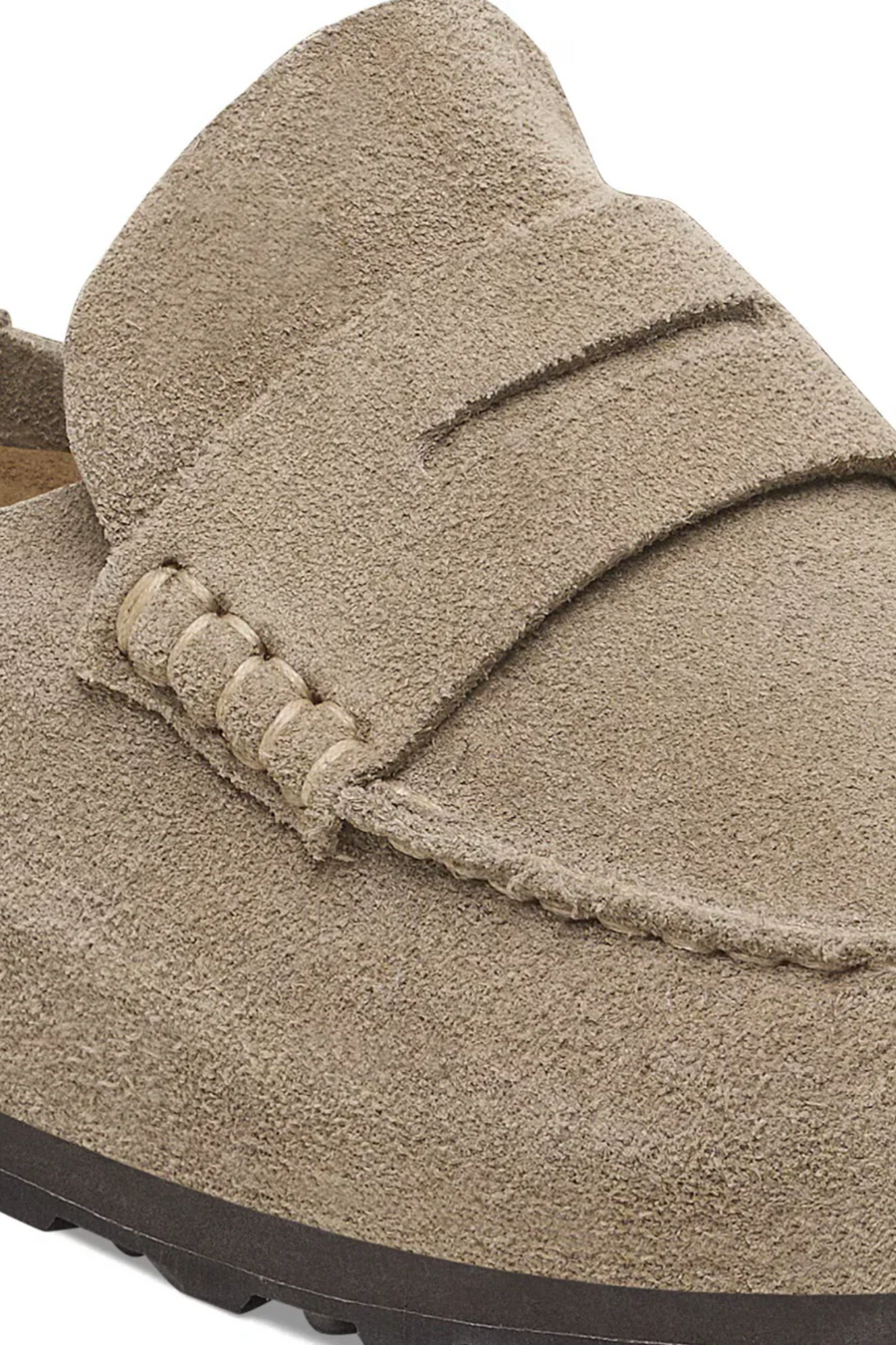 Men's Naples Wrapped Suede Leather Taupe
