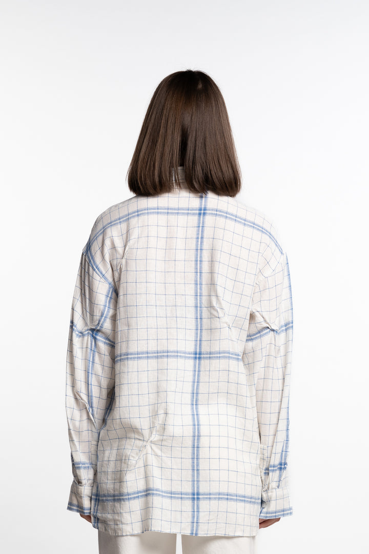 Bibi Check Shirt- Blue Mix