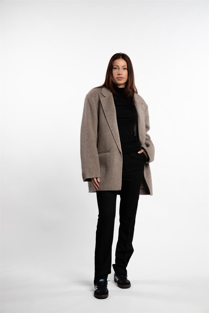 Form Jacket- Taupe Melange