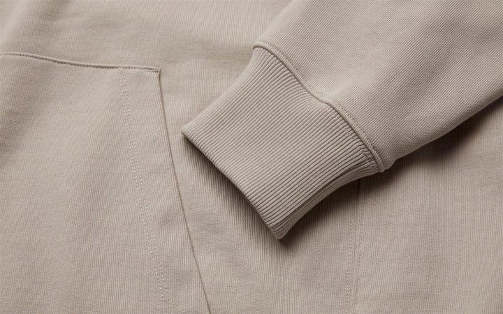 Drift Terry Zip Hood Sand