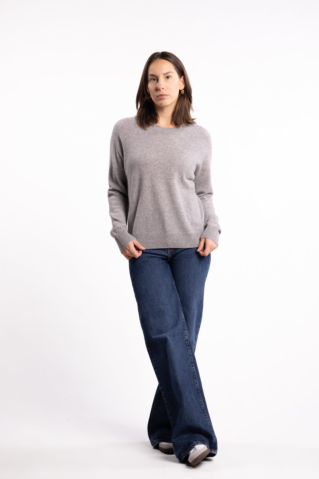 Boston O- Neck 6304- Grey Melange
