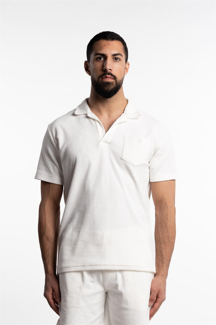 Polo Terry Shirt White