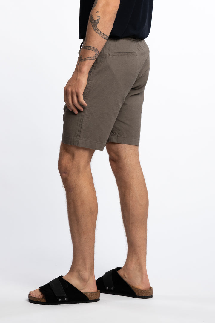 Barcelona Cotton/Linen Shorts Dusty Green